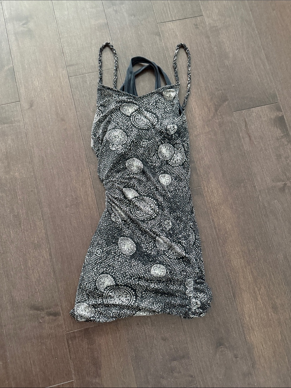 Vintage Silk Halter Tunic Top XS